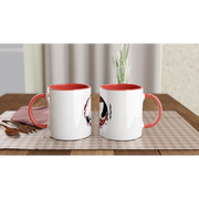 For Her...Kitesurfing White & Red 11oz Ceramic Mug