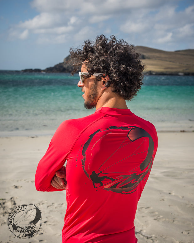 Global Kite Rash Guard Rash Vest Sports Base Layer ...Your Kitesurfing Lifestyle In Synergy...