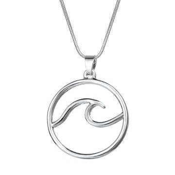 Ocean Wave Pendant 925 Sterling Silver