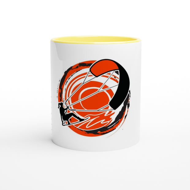 For Her...Kitesurfing White & Yellow 11oz Ceramic Mug