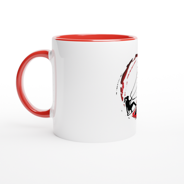 For Her...Kitesurfing White & Red 11oz Ceramic Mug