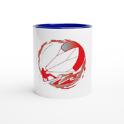 For Him...Kitesurfing White & Blue 11oz Ceramic Mug