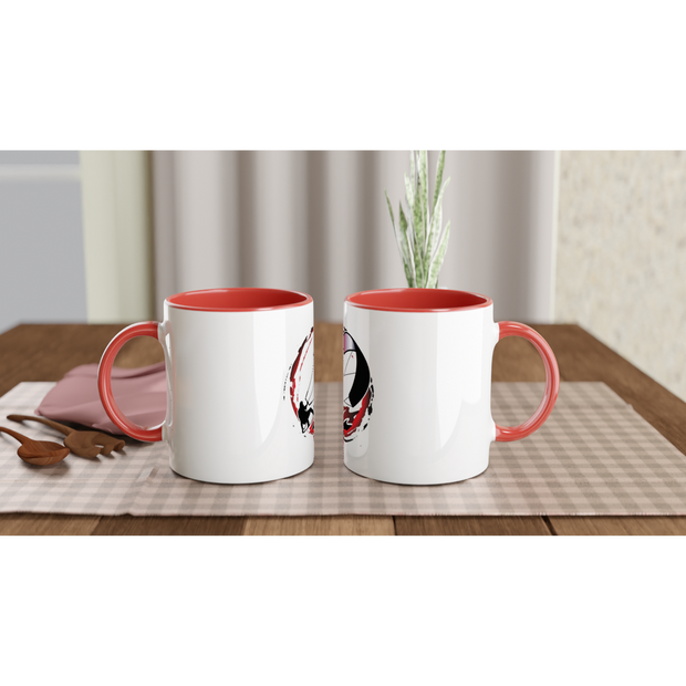 For Him...Kitesurfing White & Red 11oz Ceramic Mug