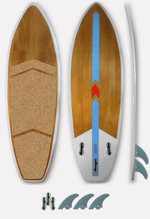 SKULLWAVE: DIRECTIONAL KITESURF BOARD: WAVE